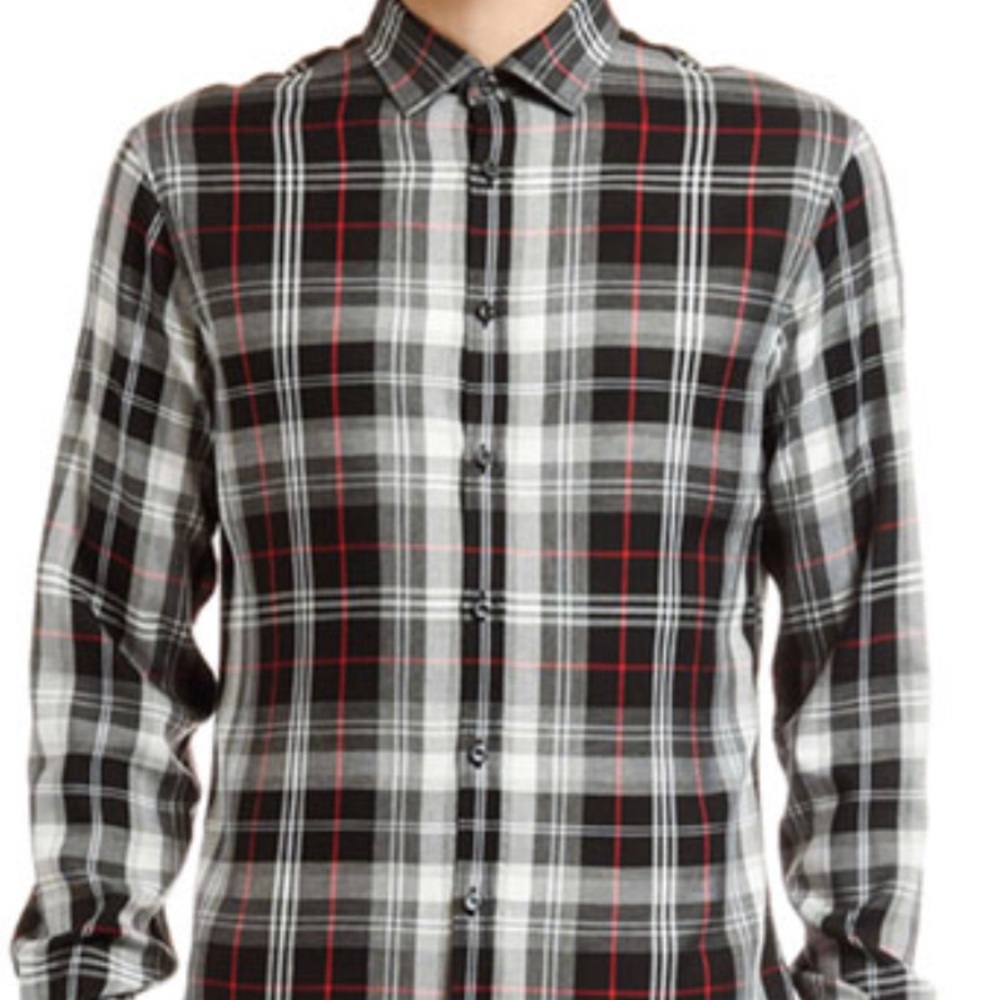 Dsquared2 Men's Plaid Sport Shirt Size 52/XL